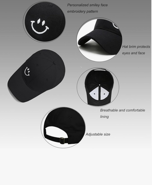 Smiley Face adult caps