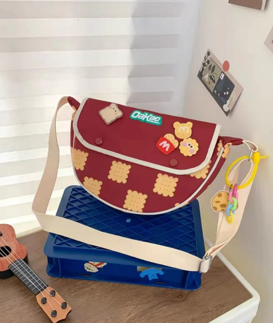 Unisex Parachute food charms Crossbody bags