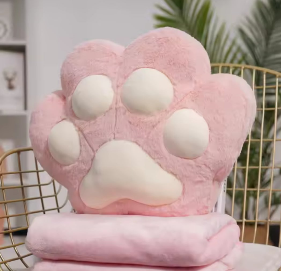 Paw Pillow with Blanket