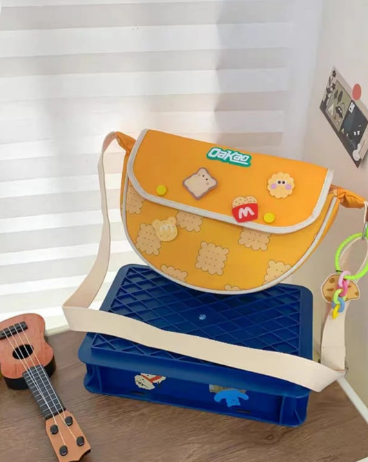 Unisex Parachute food charms Crossbody bags