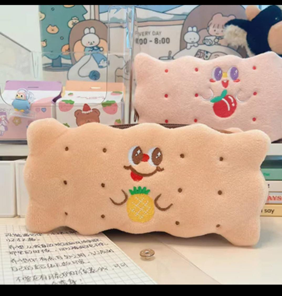 Biscuits Kawai Pencil Pouches