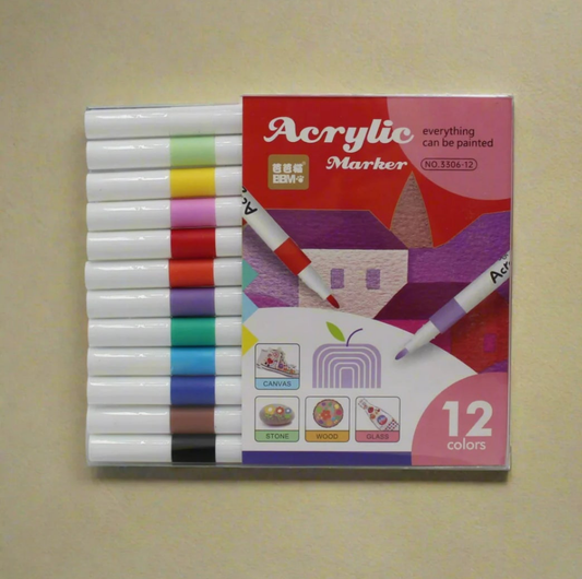 Acrylic Markers Box Set of 12