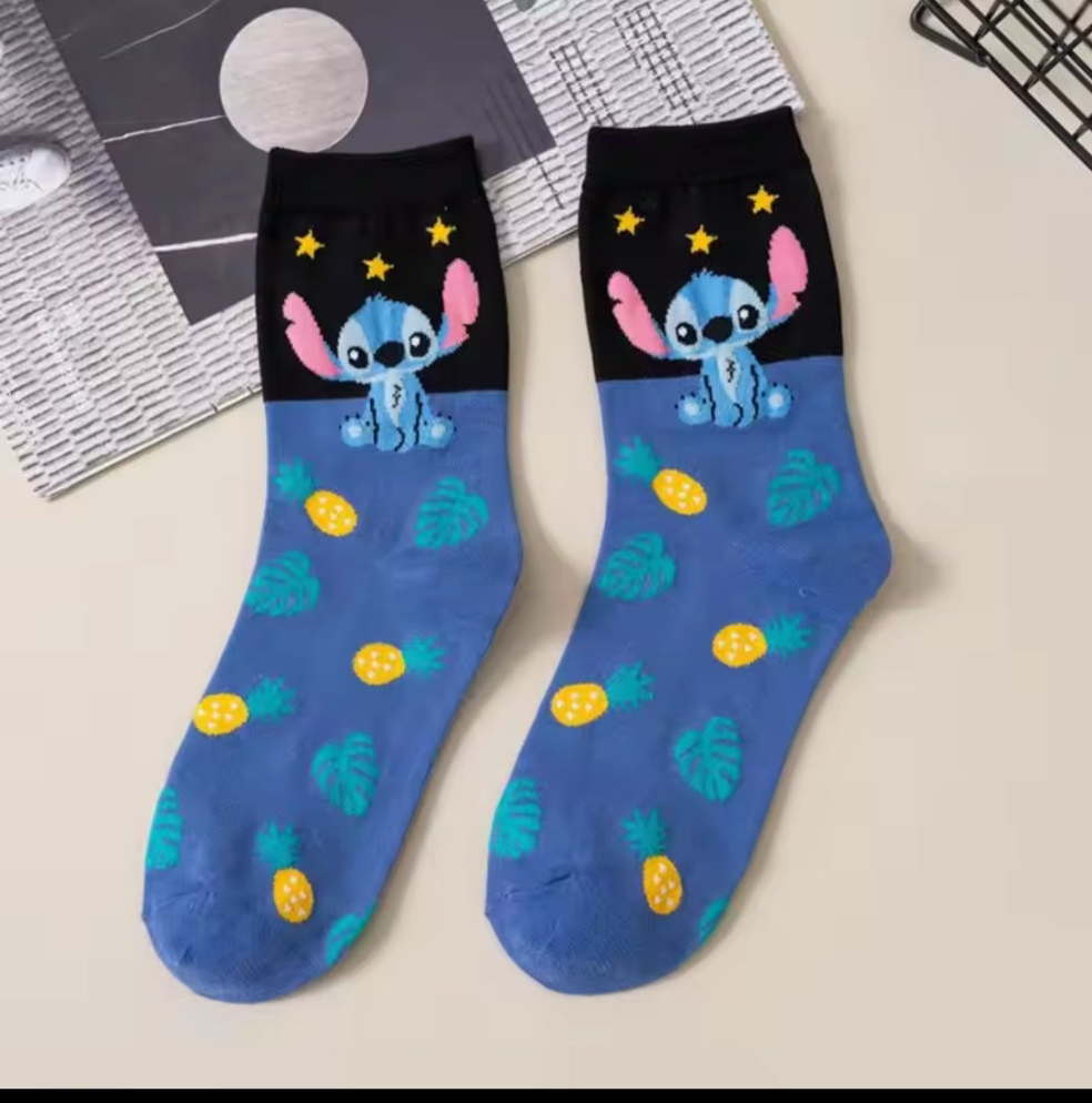 Disney Stitch Pure Cotton Socks