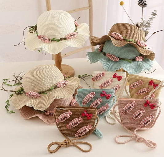 Candy Hat and Bag set