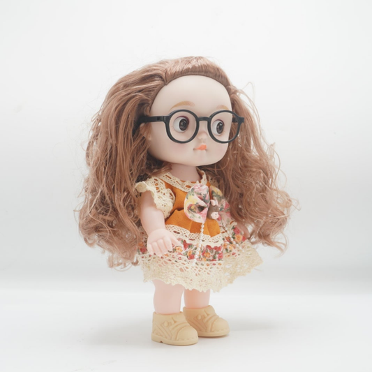 Long hairs Innocent face dolls with music title