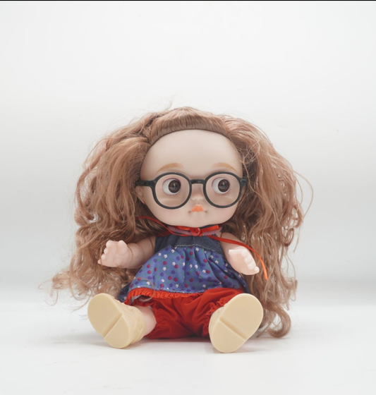 Innocent face dolls with music title