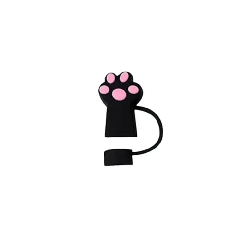 Cat paw straw toppers