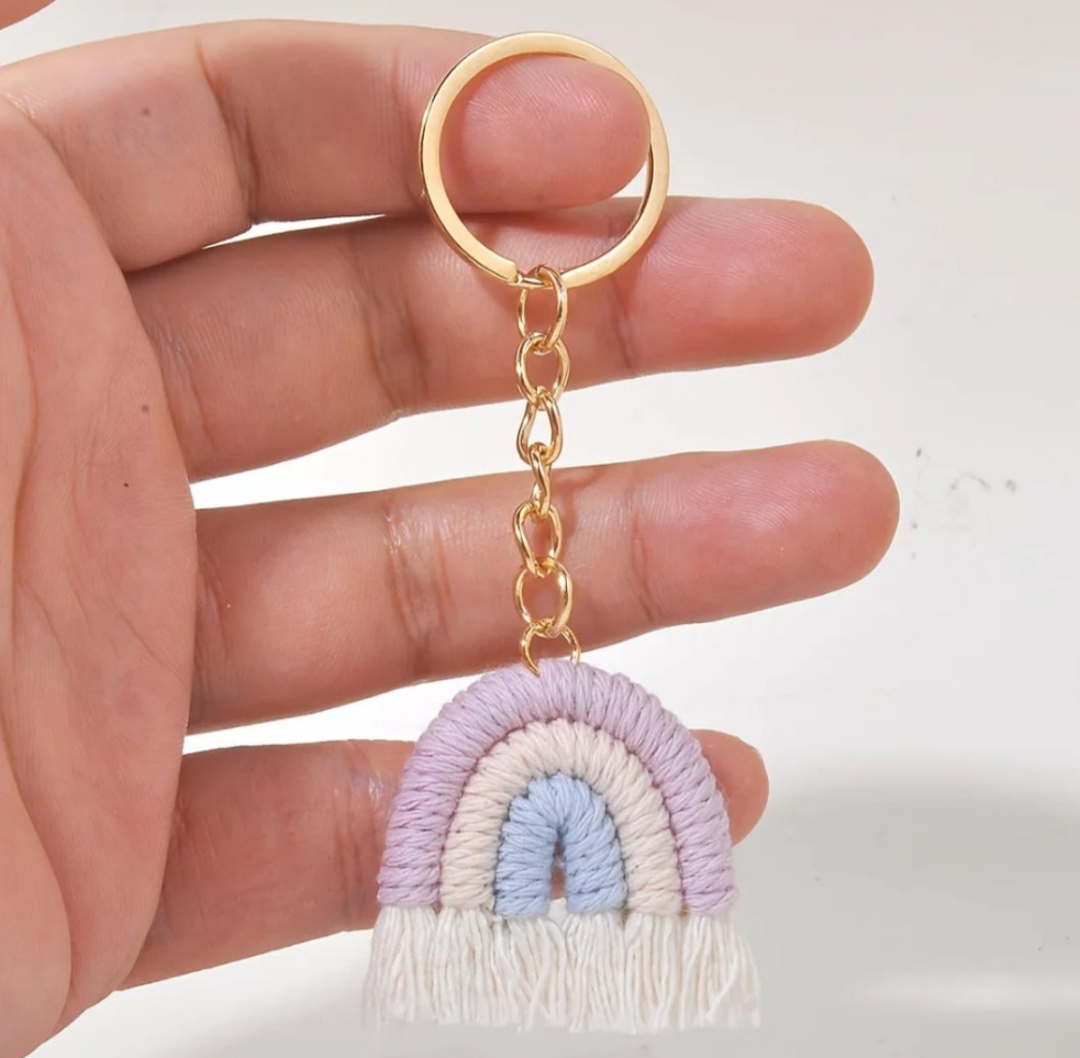 Handmade Kawaii Rainbow Keychain