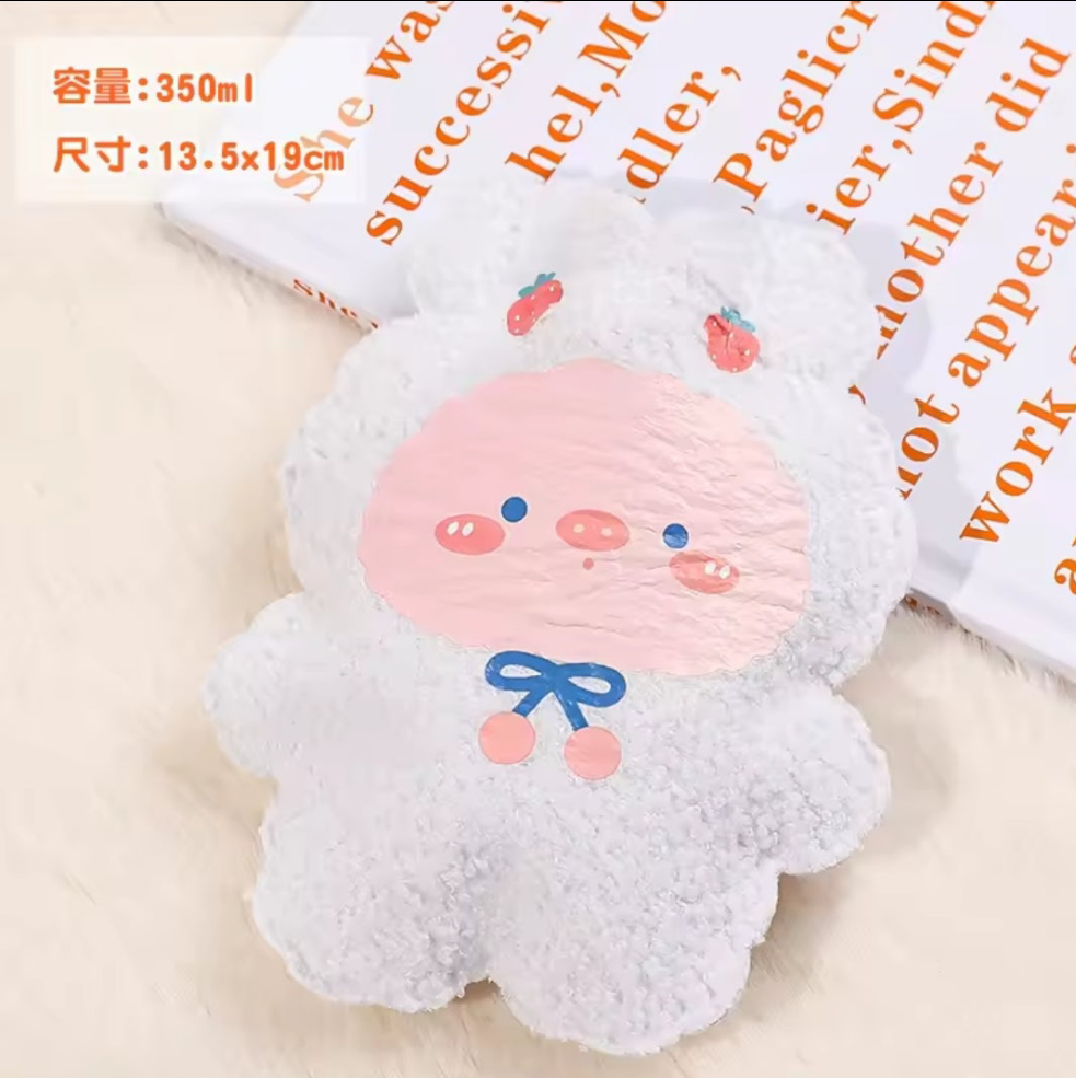cute cartoon plush hot water bottles