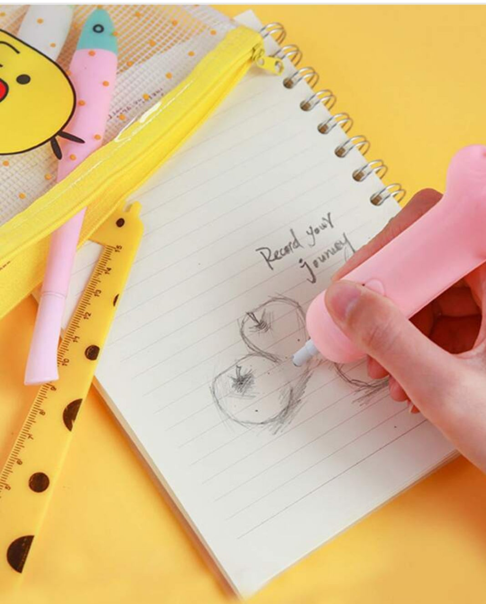 Battery Operated Electric Erasers With 20 pcs Refills