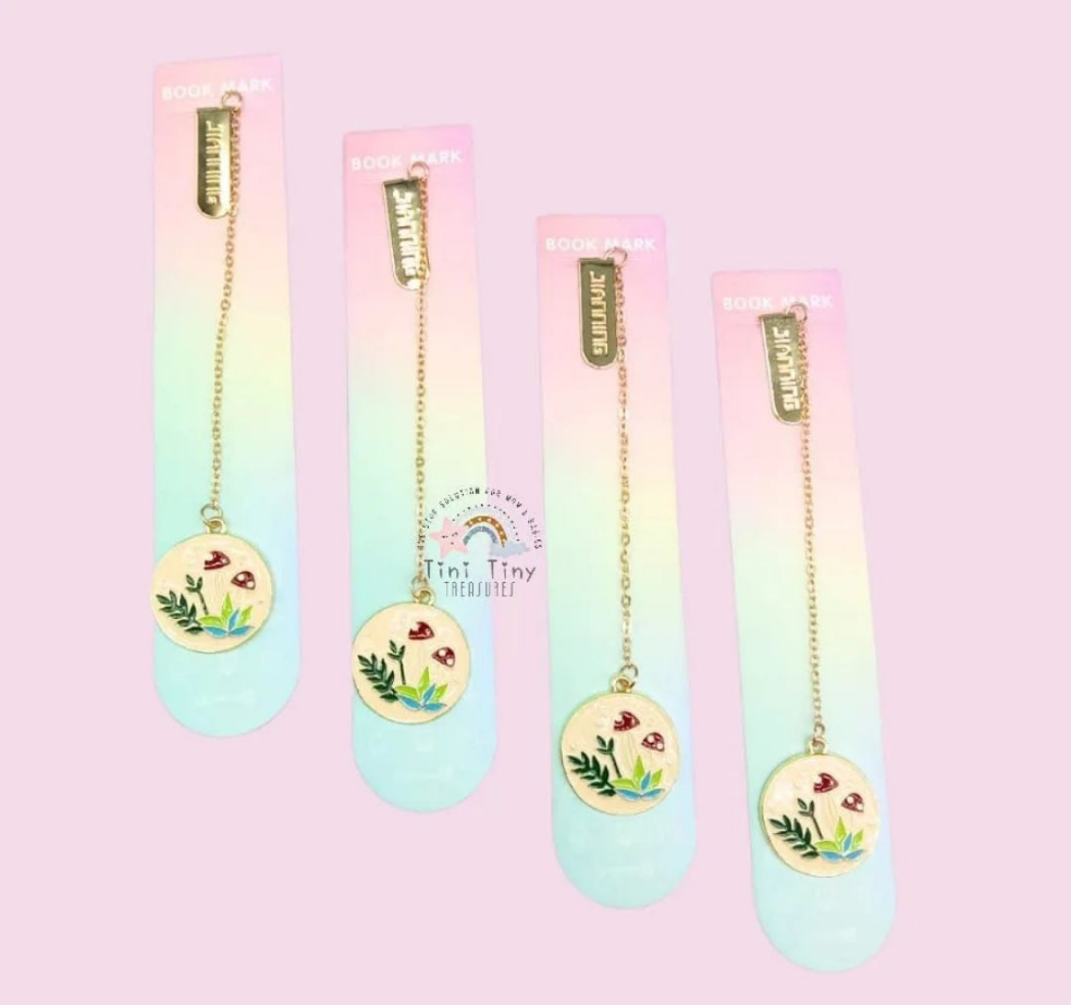 mushroom charms book marks