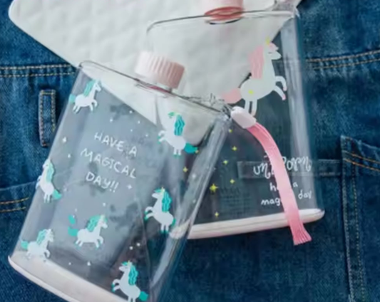 Portable Unicorn Paper Water bottle