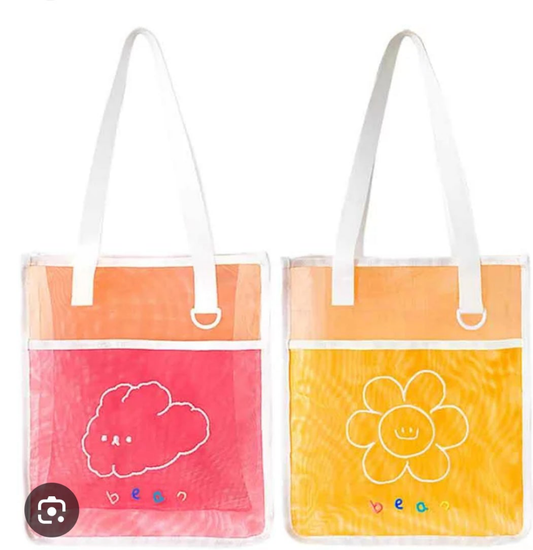 Milkjoy mesh tote bags.