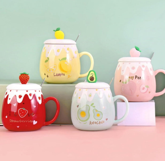 Fruits ceramic mugs