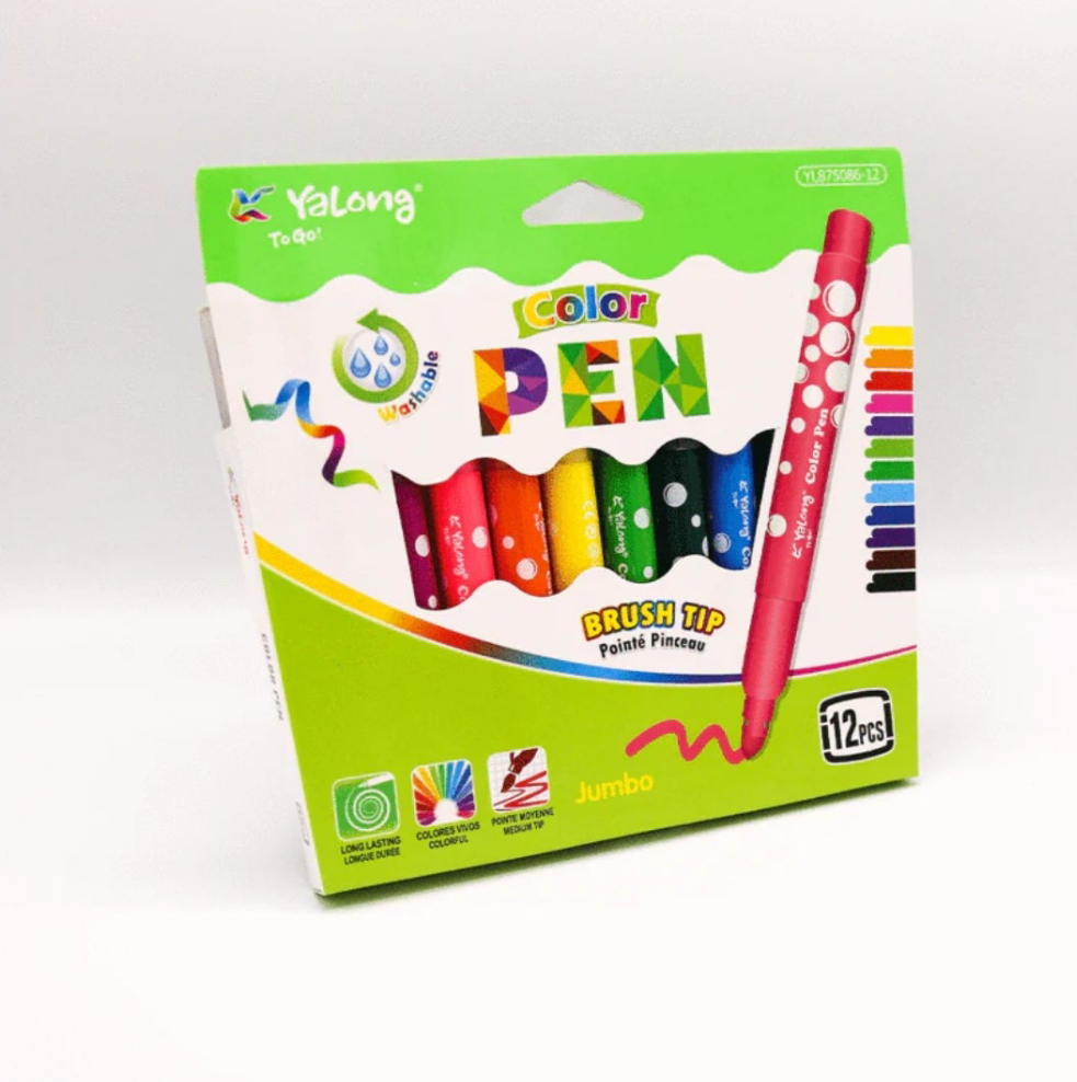 YALONG JUMBO COLOR PEN PACK OF 12