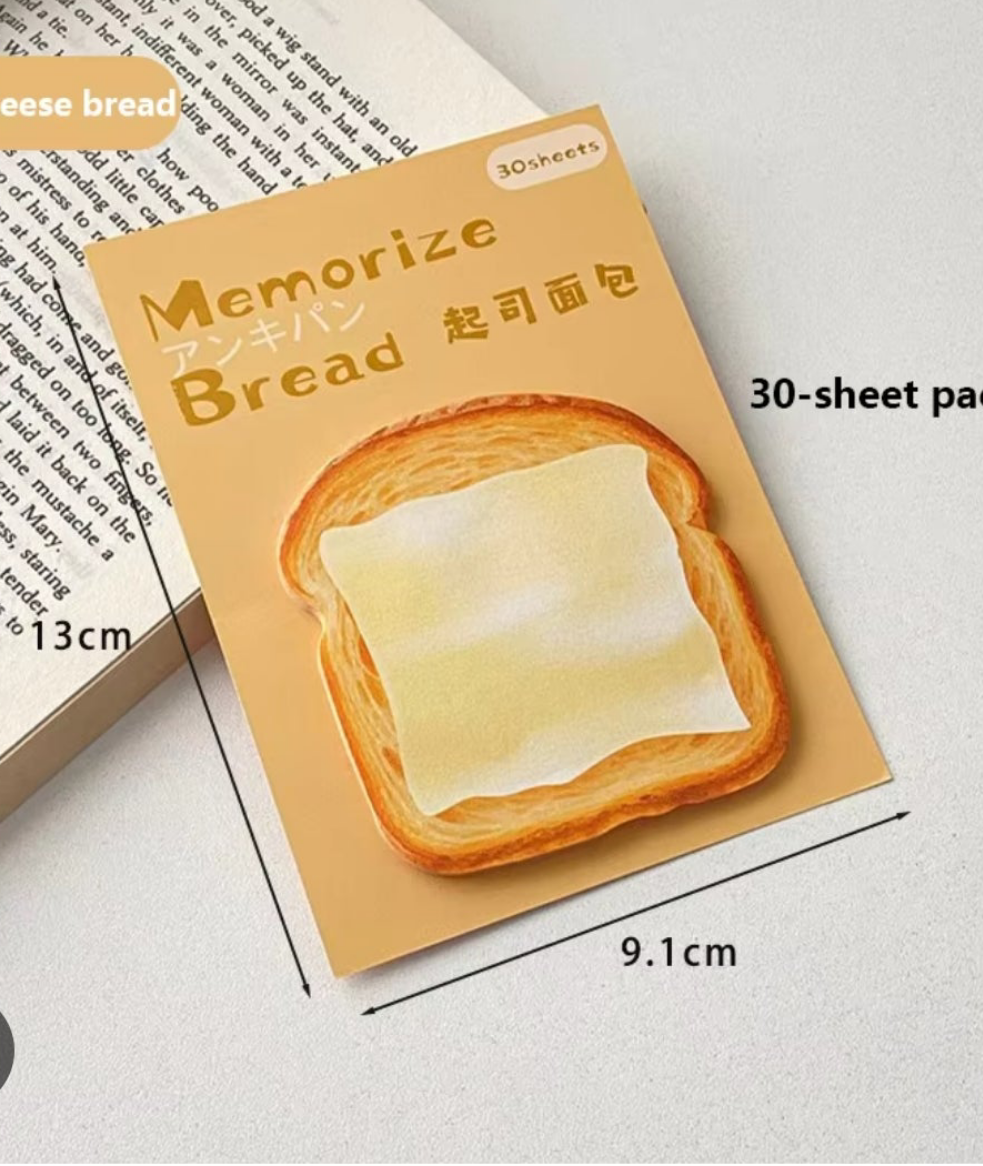 Bread Toast Shape Sticky Notes