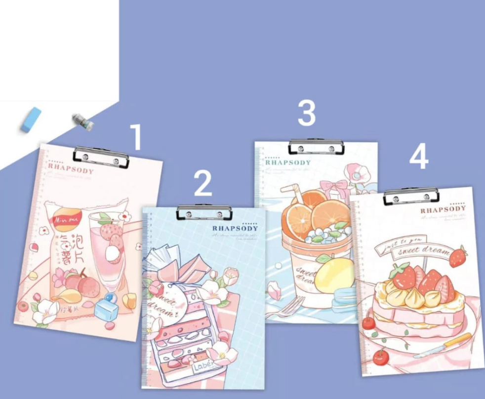 Kawaii Food clip Board