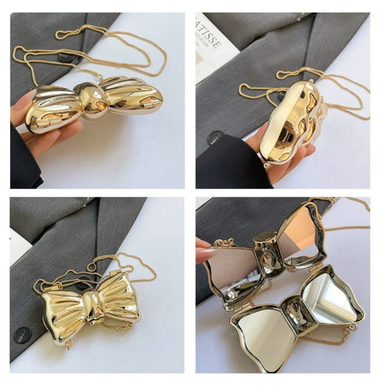 bow-shaped clutch bags