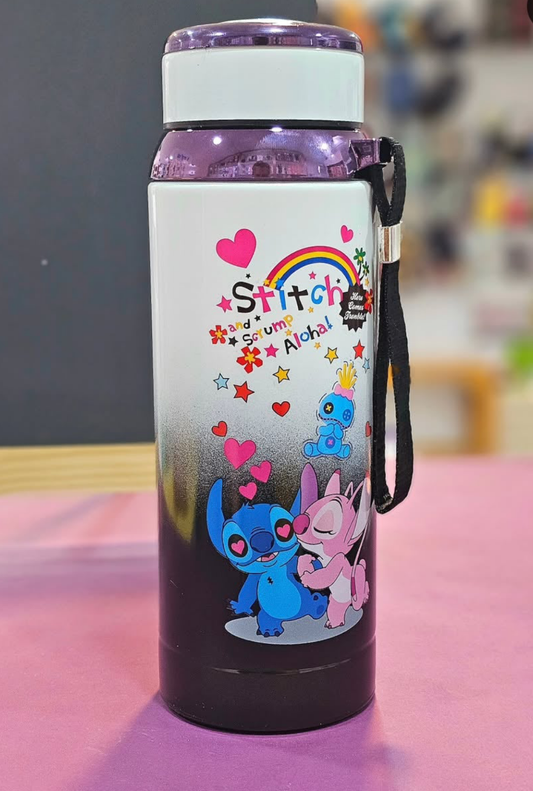 Stitch stainless steel water bottle