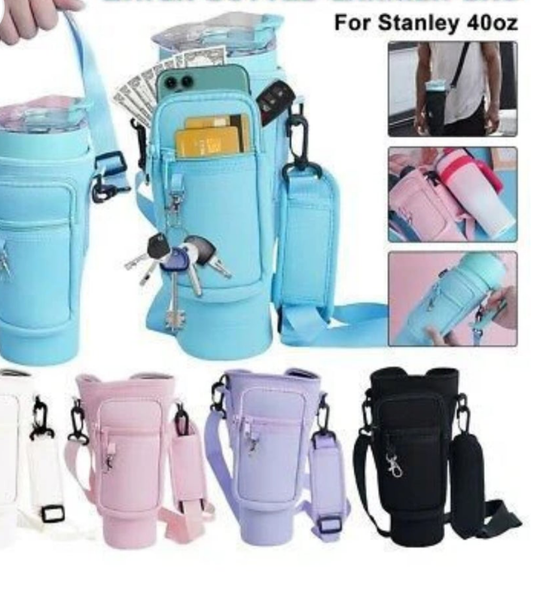 Tumbler Carrier Bag With Mobile Phone Pocket