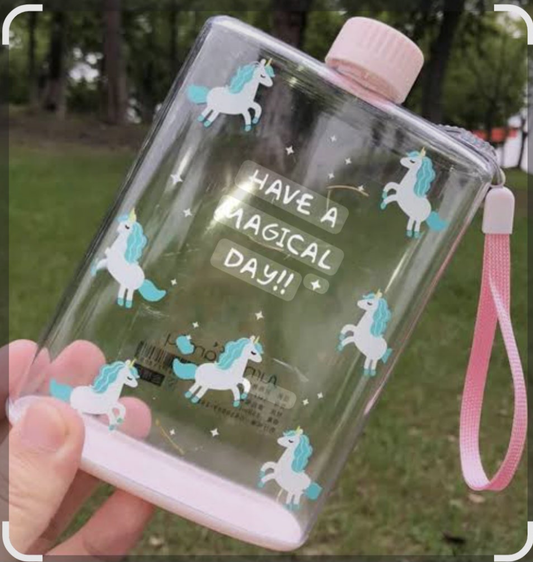 Portable Unicorn Paper Water bottle