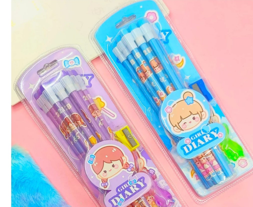 Girl Diary- Stationery Set