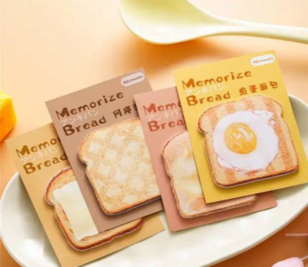 Toast Notes Bread Toast Shape Sticky Notes – Tini Tiny Treasures