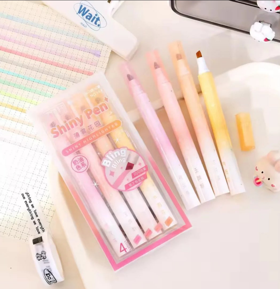 Bling Bling Shiny Sparkle - Highlighter (Set Of 4)
