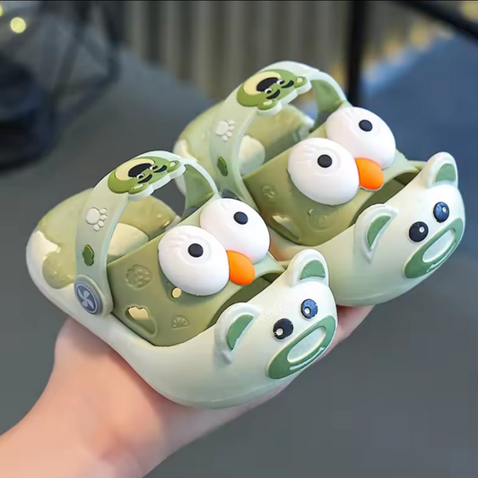 Poppy eyes Green slippers