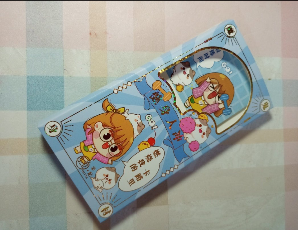 Korean girl sticky note book
