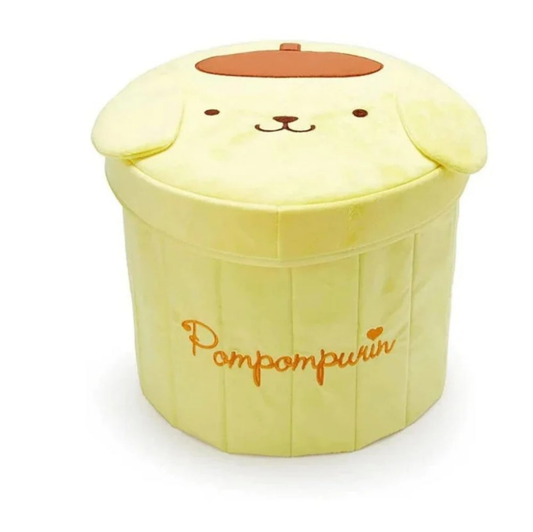 Sanrio pompompurin Cylindrical Foldable Storage Box