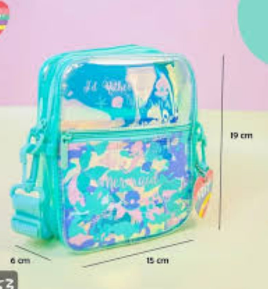 Vest mermaid-themed sling bag