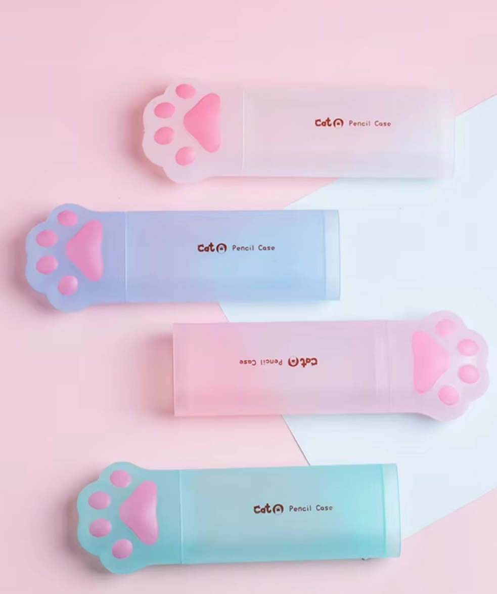 3D cat paw pencil case