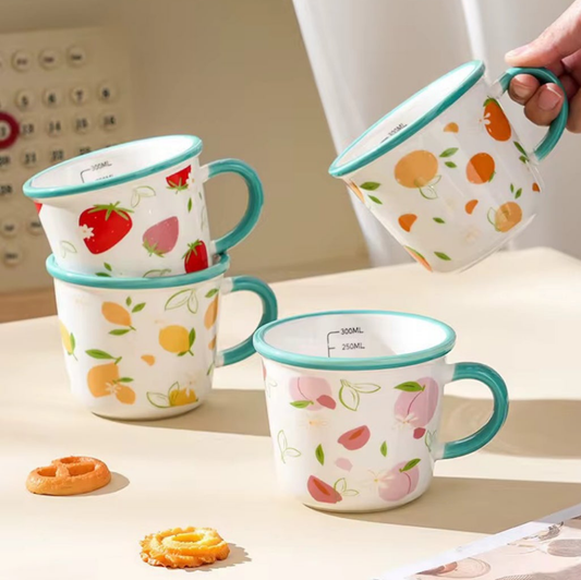 Fruits ceramic mugs