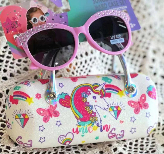 VEST unicorn sunglasses and hard case set