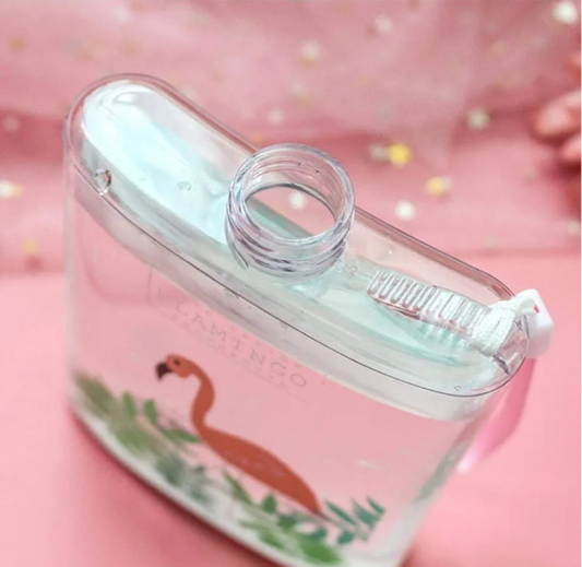 Portable Flamingo Paper Water Bottles