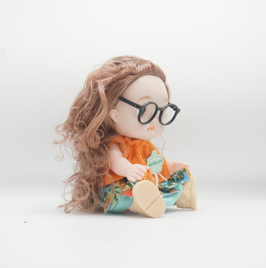 Long hairs innocent face dolls with music title