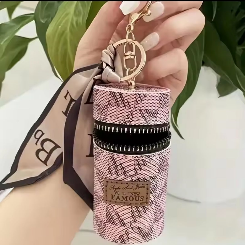 Large size Leather keychain bags