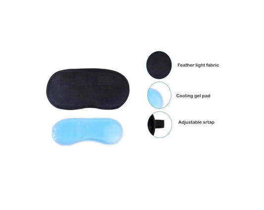 Sleeping eye masks with cooling gel