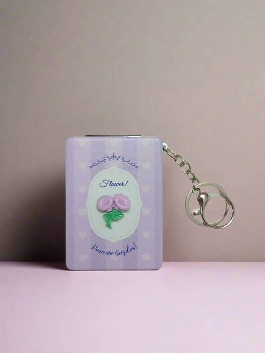 Flower charmed double sided mirrors