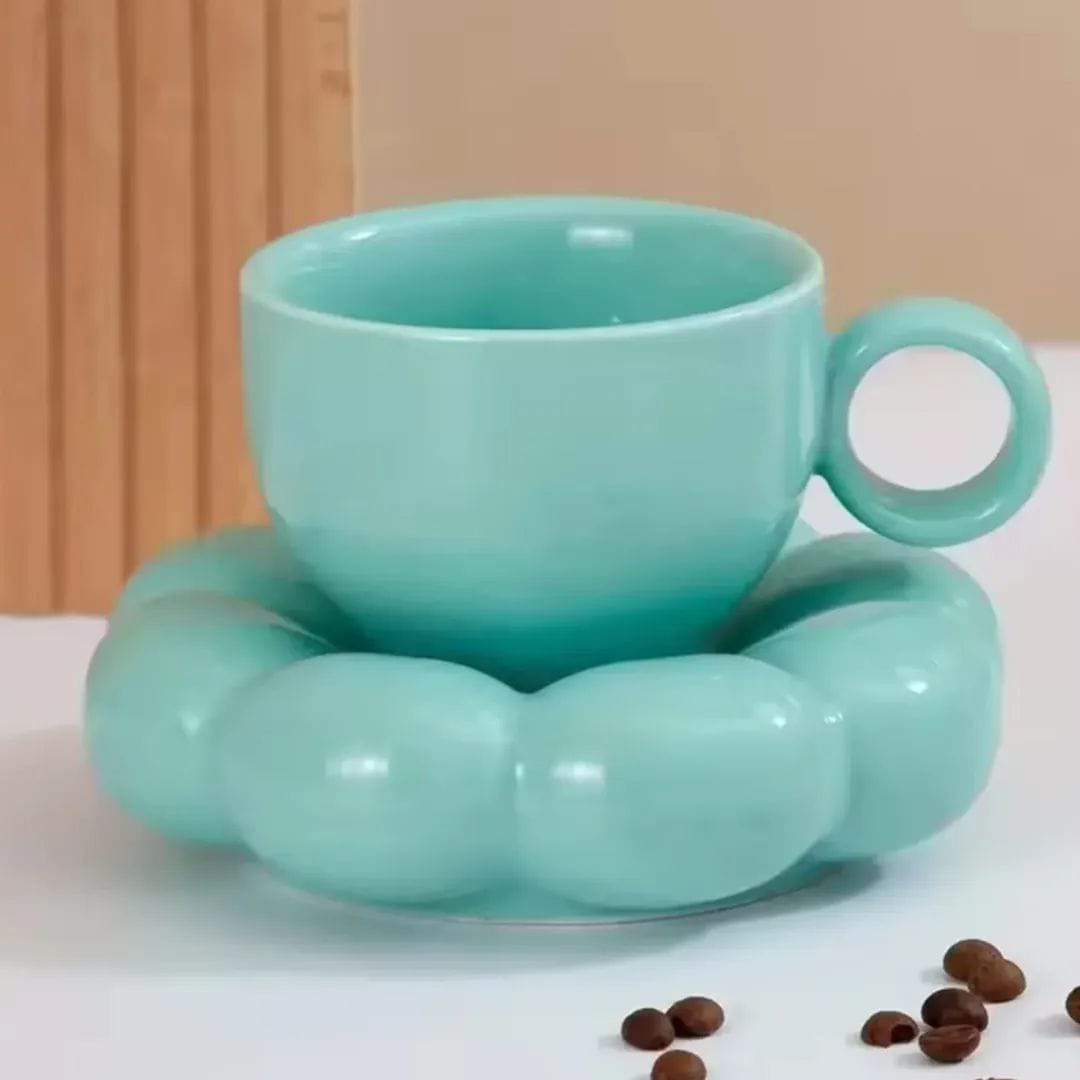 Sunflower Cermaic Cup Saucer