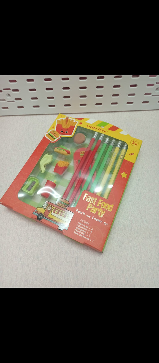 Fast Food Party stationary set