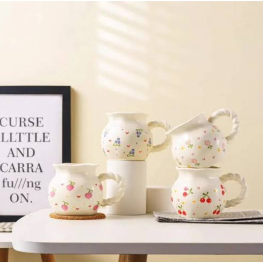 Adorable Hand-Painted Ceramic Bubble Mugs
