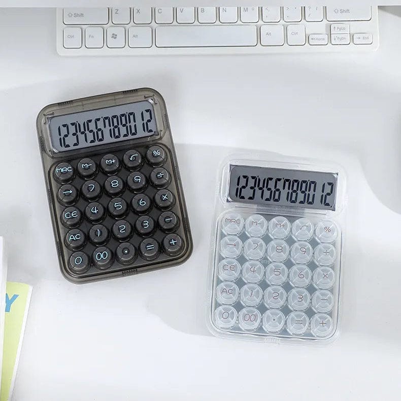 Transparent Keys White - Calculator