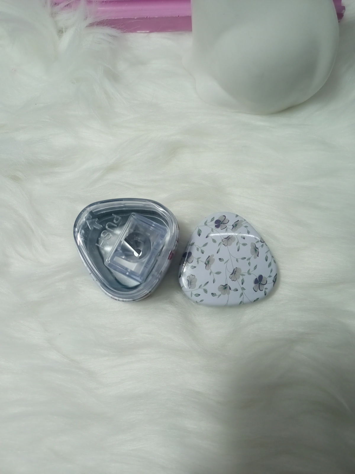 Floral Triangular-Shaped Pencil Sharpeners