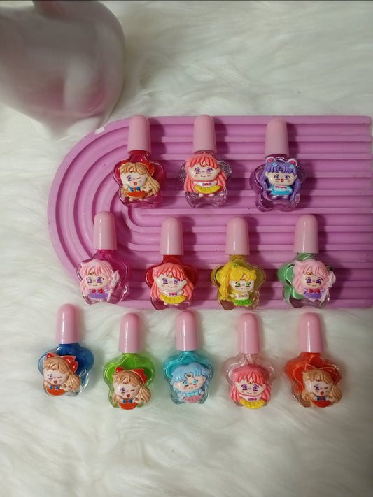 Doll peel off non toxic nail paints