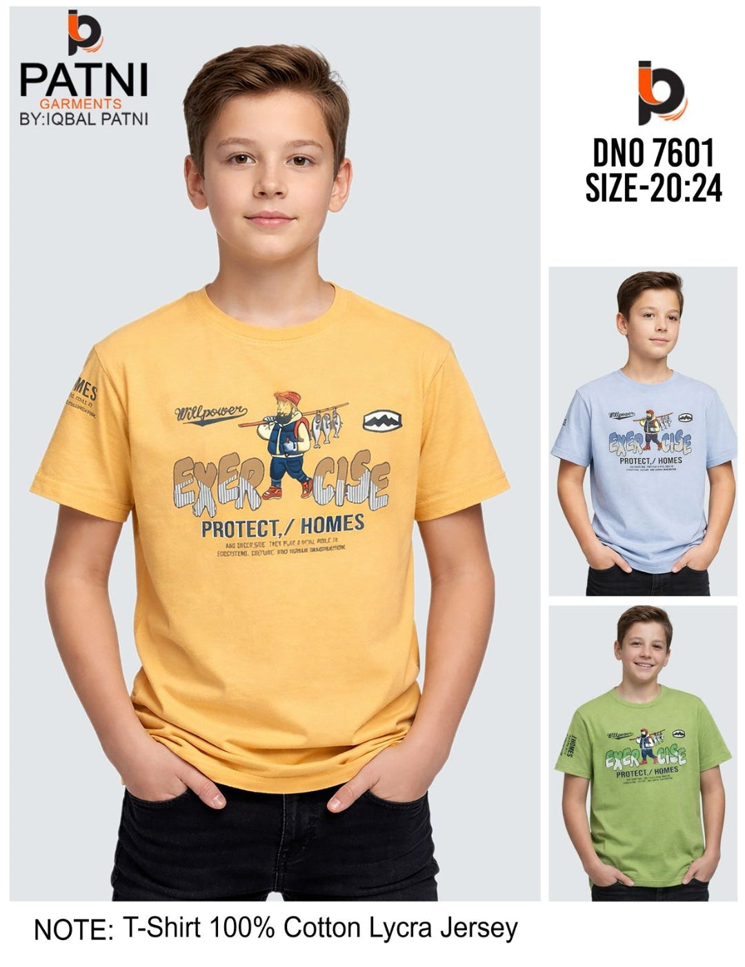 Boys "Exercise" Graphic T-Shirt