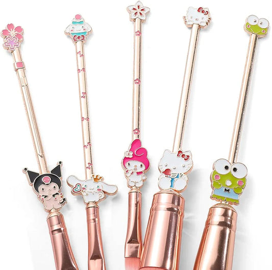 Sanrio Character Metallic Brushes Set (5 pcs)