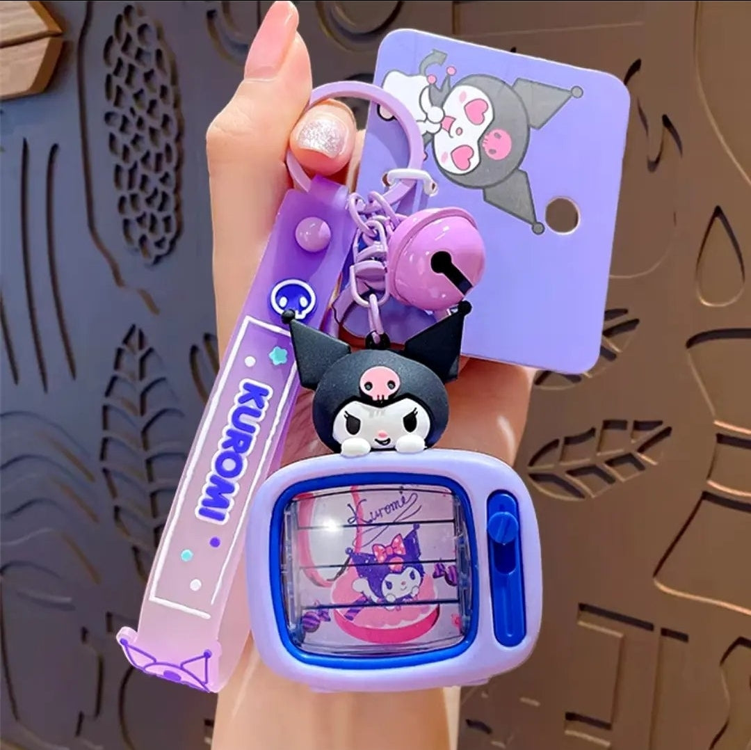 Kuromi Tv Light Keychain