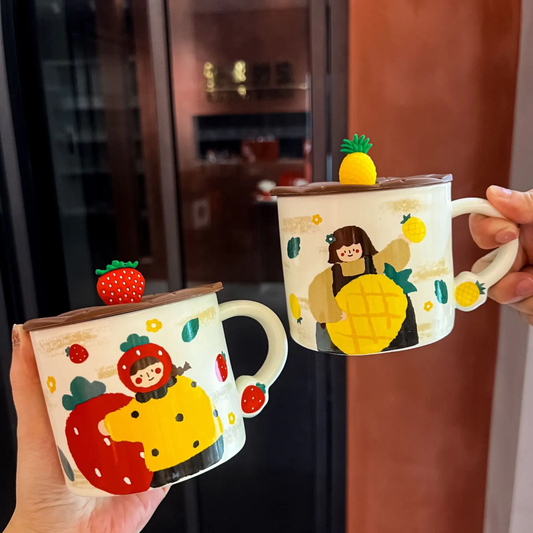 Vintage Girl Ceramic Mug